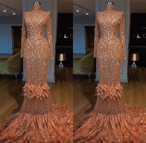 

сильно бисероплетение перья пром платья мантия де вечер 2020 abiye турецкий длинные pageant платье вечера дубай партии платье abendkleider, Black