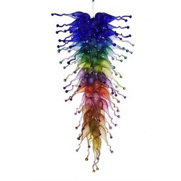 

100% handmade blown glass art chandelier unique designed style custom made murano glass home decor led chandelier