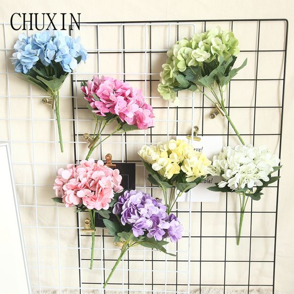 

artificial silk hydrangea mini bouquet home diy floral decoration butterfly flower wedding flower wall plant wall decor material