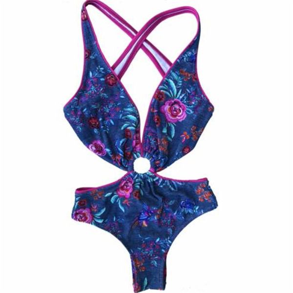 

women bandage one piece bikini monokini push up padded bra swimwear swimsuit us