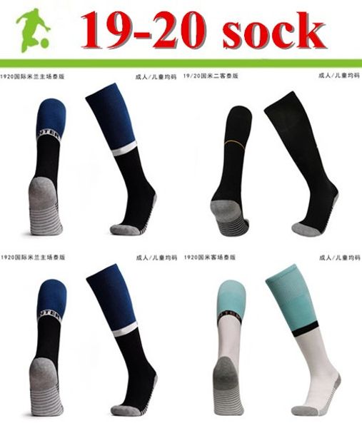 

inter milan socks men's football soccer socks home away 2020 club team soccer socks, Black