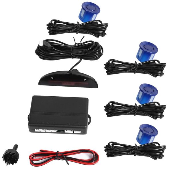 

buzzer car parking sensor kit backup radar sound alert indicator probe system 4 sensors 22mm 12v 7 colors