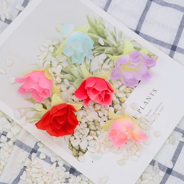 

10pcs silk roses head for bridal accessories clearance christmas decorations for home wedding diy artificial flowers gifts