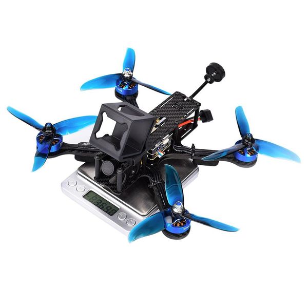 HumQuad HX220 220 mm 2-5S FPV-Renndrohne F4 V3 FC 4IN1 30A BLHELI_S ESC mit 600 mW VTX 800TVL Cam BNF – Flysky-Empfänger