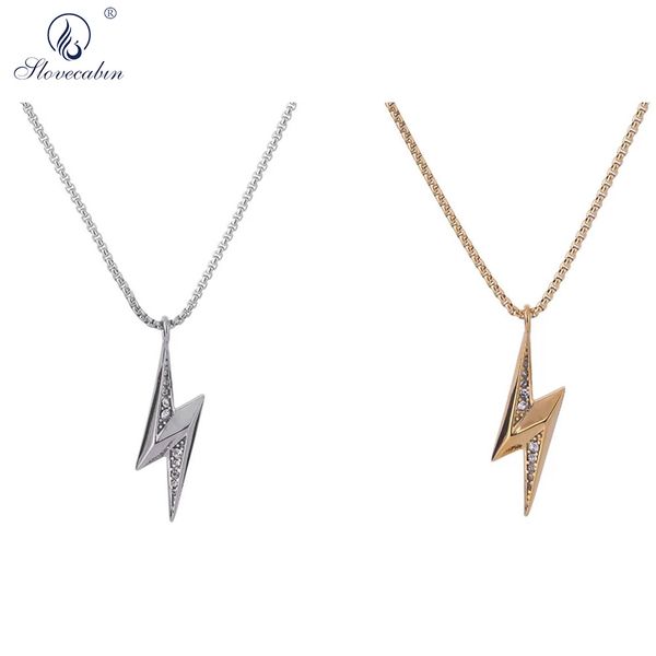 

slovecabin 925 sterling silver gold luxury lighting star pendant long chain thick handmade japan women jewelry wholesale