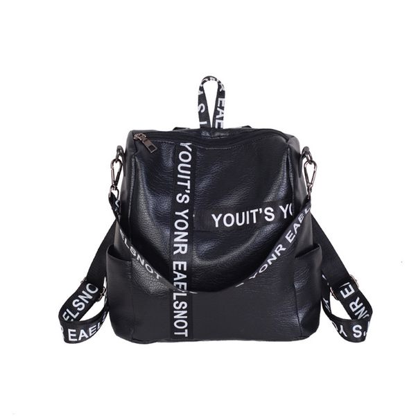 

leather shoulder bag fashion alphabet women's style letter with school travel bag #zer