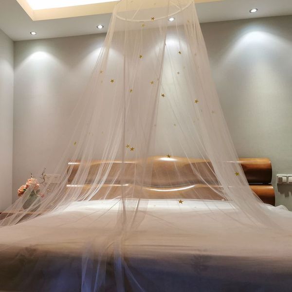 

luminous star single open door simple court round mosquito net 60 * 250 * 1200 76 stars elegant dome mosquito repellent insect