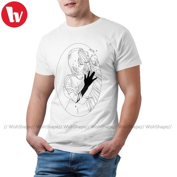 

elfen lied t shirt elfen lied black t-shirt print 3xl tee shirt cotton funny beach mens short-sleeve tshirt, White;black
