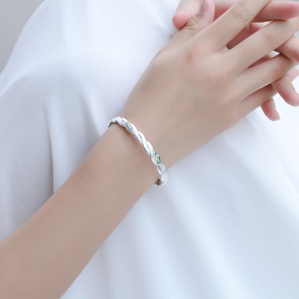 

2019 new fashion s925 silver adjustable bracelet ladies girl birthday party gift jewelry charm woman, Black