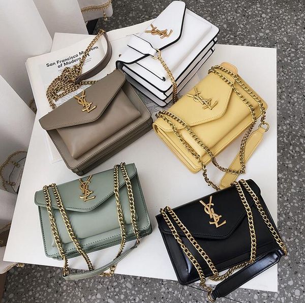 

2019 hottest brand recommended ladies high-end chain bag designer solid color single shoulder bag fashion ladies commuter bag free shipping