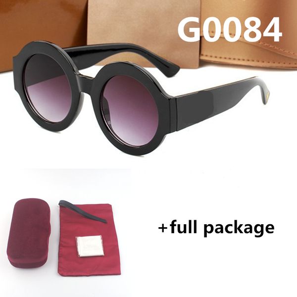 

new 0084 fashion show sunglasses tri-color contrast round eyeglasses little bee flash red green glasses 7 colors with box, White;black