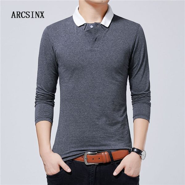 

arcsinx cotton shirt men long sleeve oversized 5xl 4xl 3xl casual slim fit mens shirt brand man polos, White;black