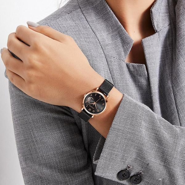 

julius watch moon window dial calendar women clock auto date original ladies fashionwatch dropshipping ja-1146, Slivery;brown