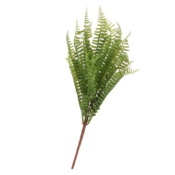 

7-branch green persian leaf artificial grass leaves plant home diy decor