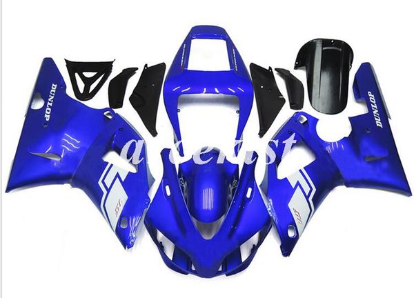 

new abs motorcycle full fairings kit fit for yamaha yzf-r1 1998 1999 98 99 bodywork set blue light