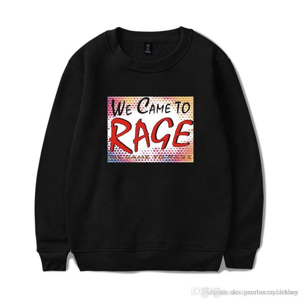 

we came to rage hoodies mens spring autumn fashion eu usa skateboard sweatshirts o-neck, Black