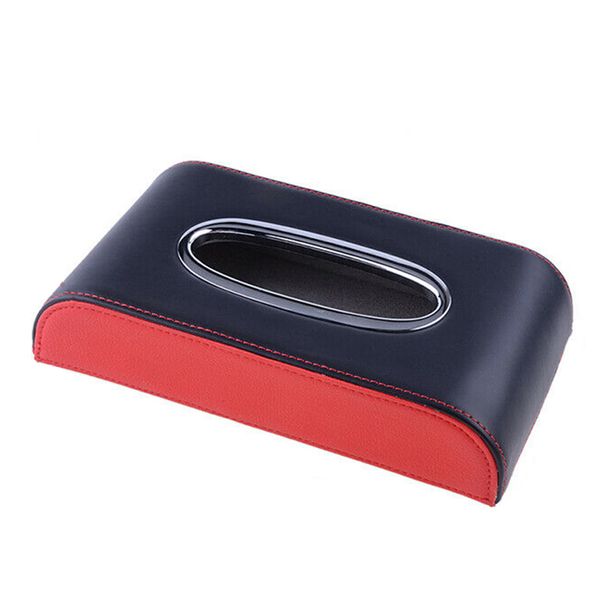 

napkin artificial leather office portable multi-function storage paper holder home decorative car block type cover tissue box