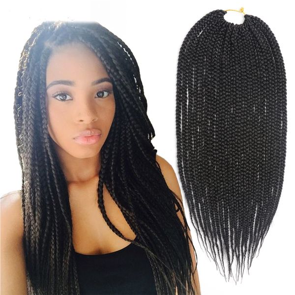 Grosshandel Box Braids Crochet Hair 16 Zoll 1 Cm Durchmesser 3x Synthetic Braiding Hair Extensions Crochet Braids Hair Von Meililehair 10 06 Auf