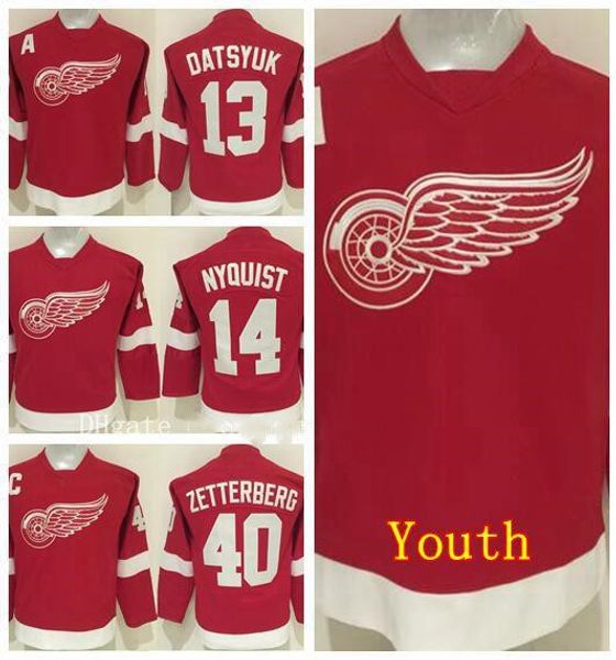 detroit red wings black jersey