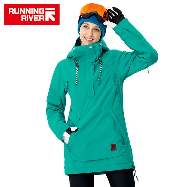 

running river brand women snowboard jackets for winter warm mid-thigh outdoor sports clothing sport jacket #a8011