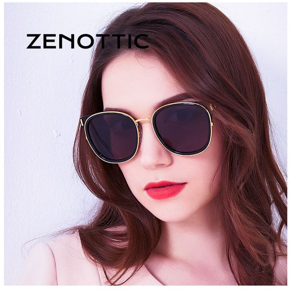 

new women round sunglasses fashion retro gold uv400 sun glasses for brand designer driving outdoor mirror glasses, White;black