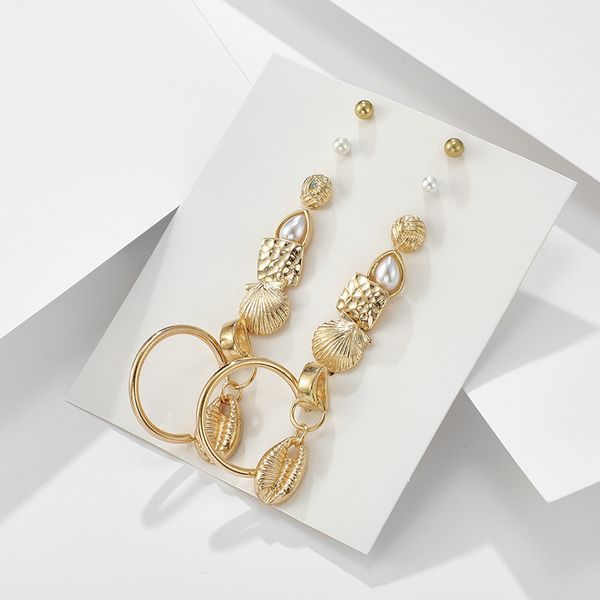 

женщины серьги перлы шарма сплава материал барокко стиль мотаться серьги для женщин партия новый год рождественский подарок, Golden