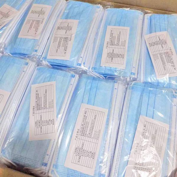 

10/20/50 / 100шт одноразовая маска анти-капля анти-грипп 3-слойная маска для лица доказательство пылезащитная защитная маска 46w8