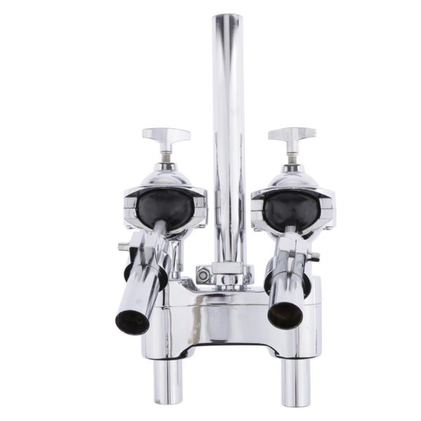 

double tom holder metal silver plated