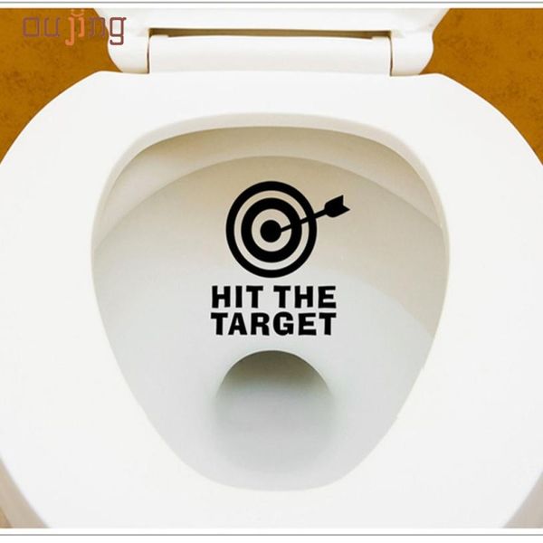 

jy 20 mosunx business 2016 selling diy arrow&target toilet seat bathroom sticker home refrigerator wall decal art