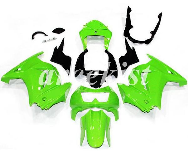 

new abs injection mold fairing kits for kawasaki ninja 250 2008 - 2014 zx 250r sport motorcycle fairings set ex250 08-14 light green custom