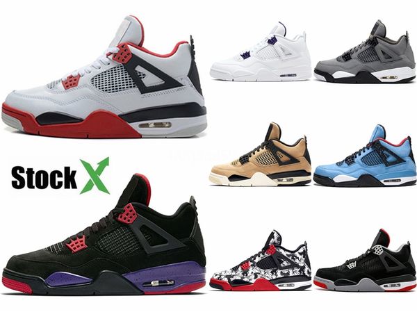 

lucid green rasta 4s jumpman travis scott 4 iv men basketball shoes new bred fiba mushroom ovo splatter what the punch sneakers #553