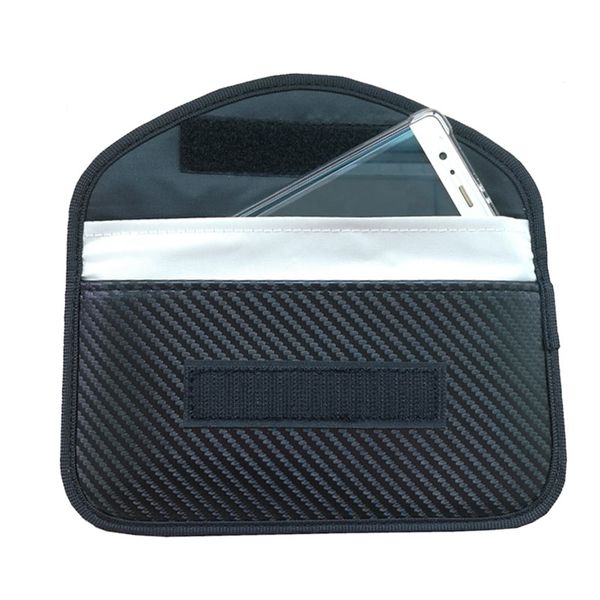 

faraday bag for phones, rfid blocking faraday key fob protector, faraday cage signal blocking, cell phone key fob protector (large, Black;red