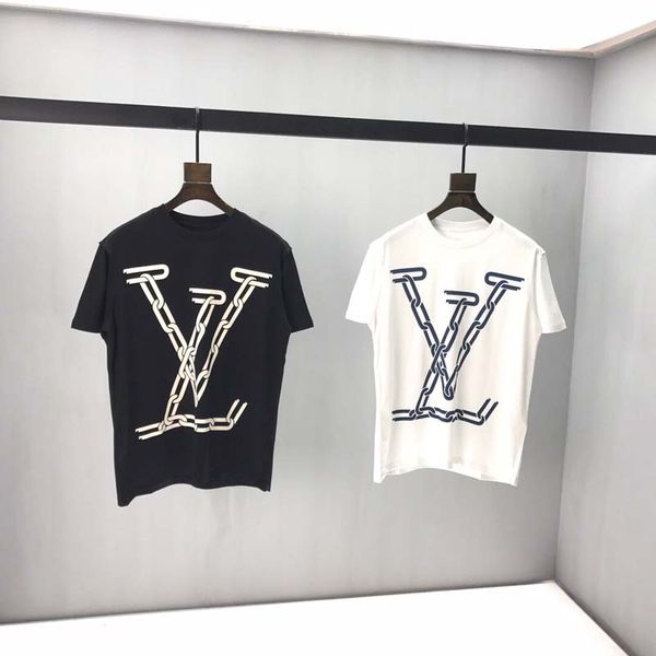 

summer new mens t shirt fashion mens designer short sleeves a bathing ape cotton lousi vuitto t shirt tees size s-xxl 1, White;black
