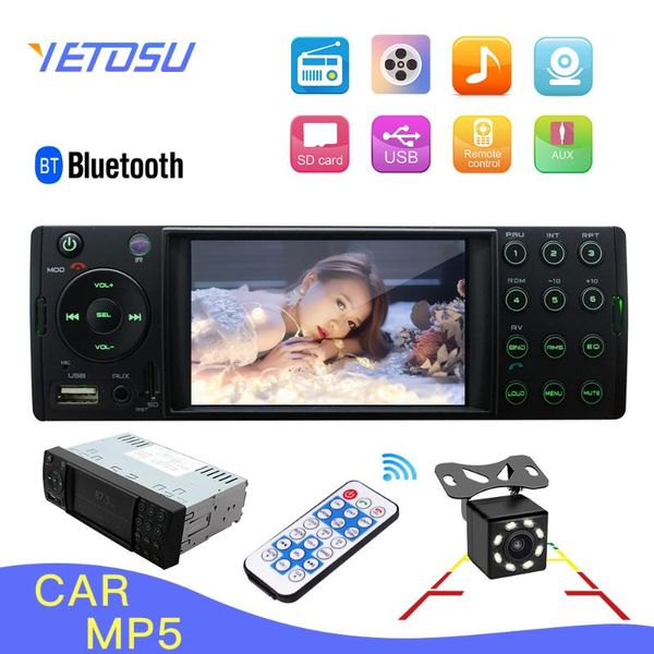 

car audio autoradio 1 din radio 4.1 mp5 player full view screen stereo usb tf bluetooth 1din auto camera remote control