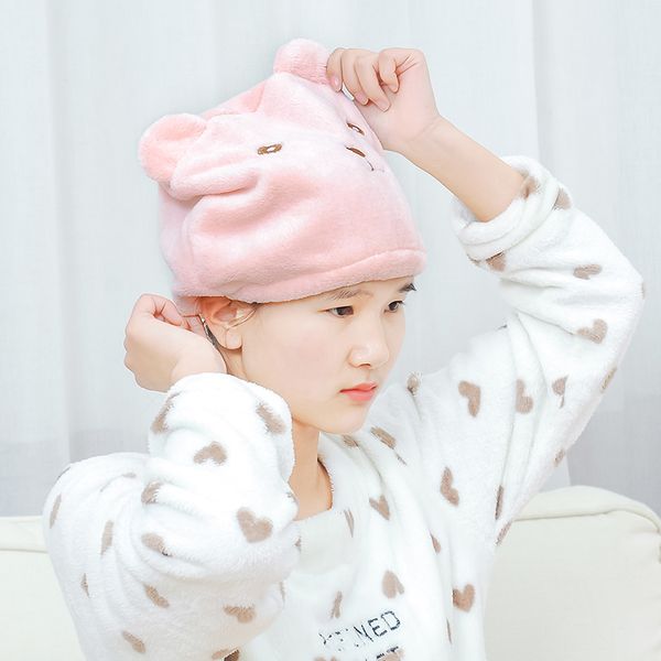 

2019 new good hygroscopicity and breathability microfiber hair turban quickly dry hair hat wrapped towel cap towel