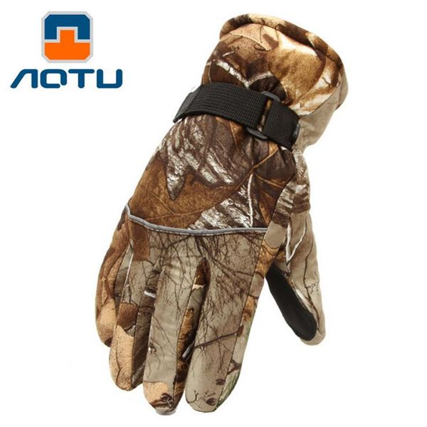 

camouflage men's ski gloves waterproof cycling motorcycle gloves skiing equipment snowboard winter mountain ski mittens