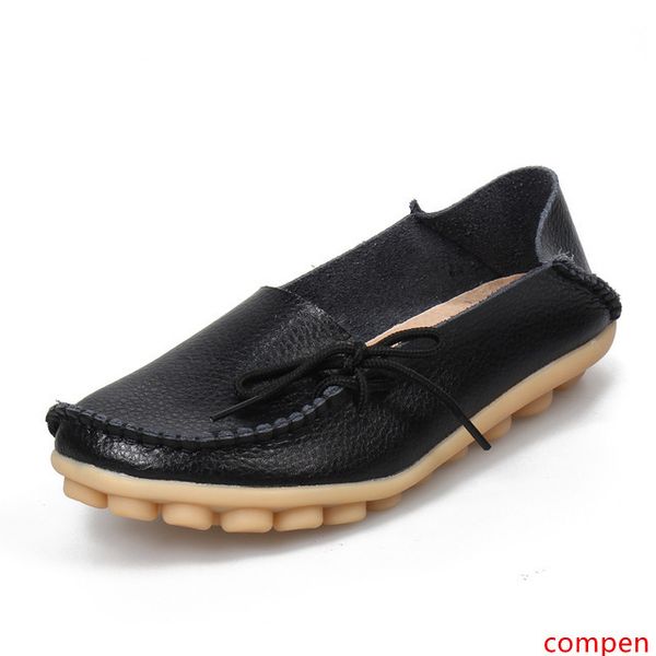 

coffee women real leather shoes moccasins mother loafers soft leisure female driving two ways wear footwear