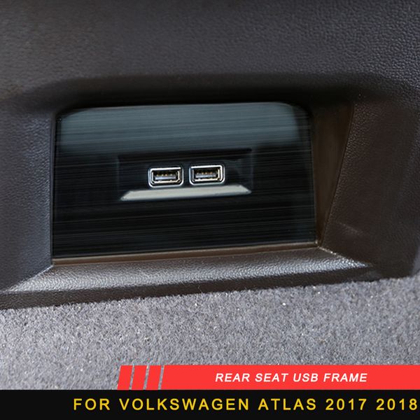 

for atlas 2018 2017 special accessories stainless steel rear seat usb frame trim