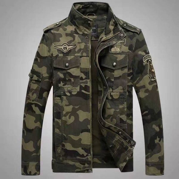 

mens designer jackets luxury nasa vintage camouflage flight jacket spring fall streetwear coat plus size sports cargo casual coat gift m-4xl, Black;brown
