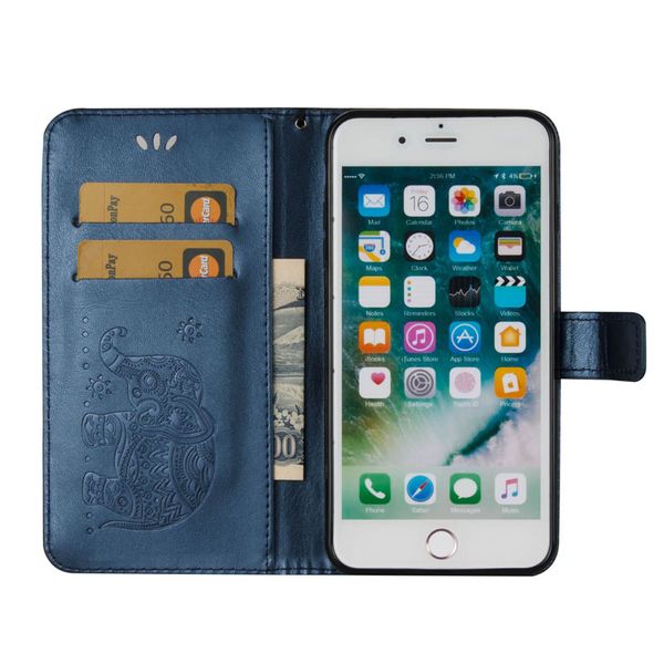 

elephants embossed leather flip wallet phone case for iphone xs max xr 8 7 6s plus samsung s8 s9 s10e plus note 9 huawei