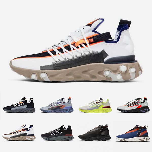 

black anthracite react lw wr mid ispa men women running shoes ghost aqua wolf grey platinum volt summit white trainer sports sneakers