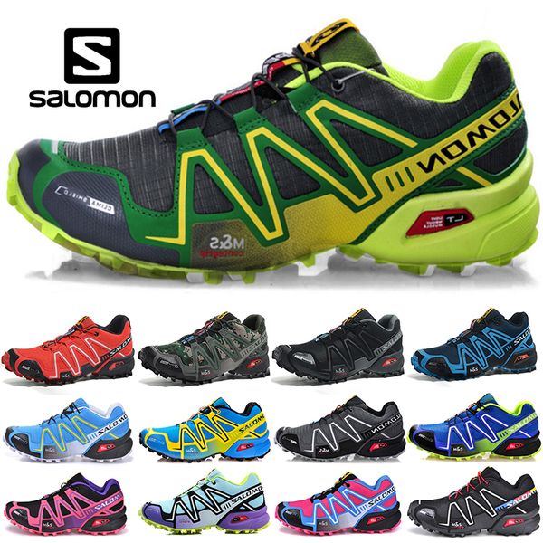 

2019 New arrive Salomon Zapatillas Speedcross 3 Running Shoes Walking Speed cross Sport Sneakers III Athletic Hiking Size 36-46