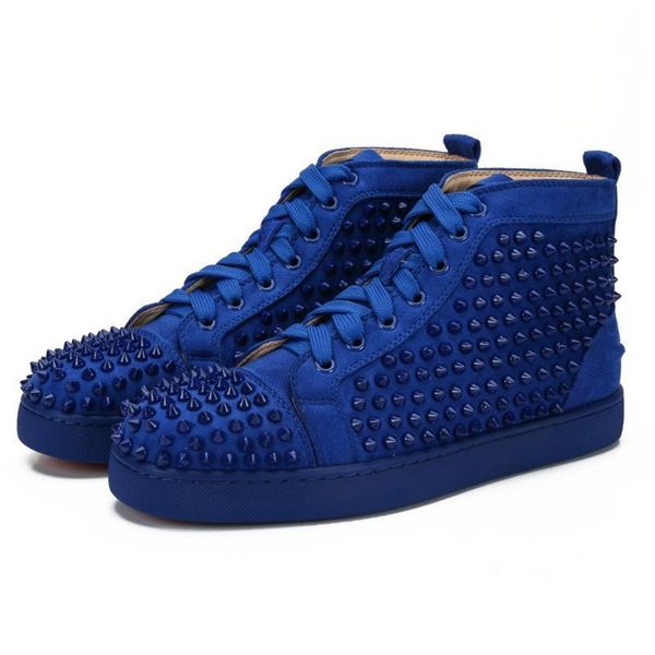 

brand designer luxury mens red bottoms shoes studded spikes womens spike shoes party lovers fashion genuine leather platform sneakers lts