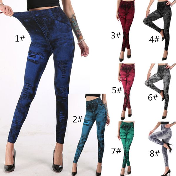 

work out leggings gray fashion style demin legging woman leggings trendy super deal jeans type leggings jeans le398, Blue