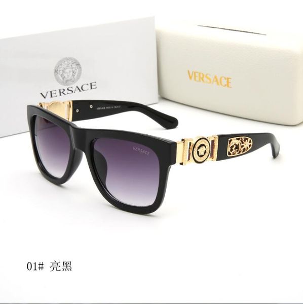 

2020 men designer sunglasses square big frame summer generous style mixed color frame uv protection lens ng k6129, Silver