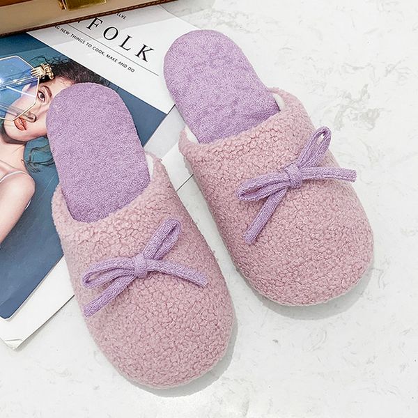 

slippers nice autumn women solid round toes campus style rosette shoes woman flat heels female casual home use flip flops, Black