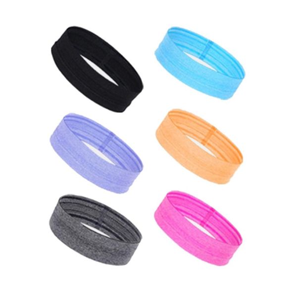 

fashion strenchy fabric headband running non-slip antiperspirant belt yoga headband with sweat-absorbent tide headscarf, Black