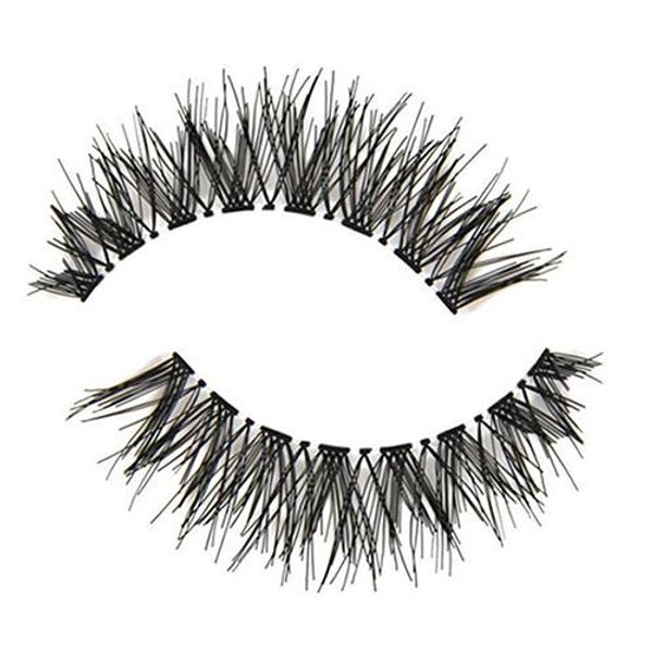 

5 pairs long cross false eyelashes makeup fake thick black eye lashes