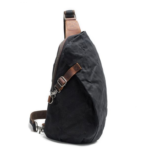 

designer-new waterproof batik backpack retro chest bag men canvas shoulder bag casual dumpling type backpack