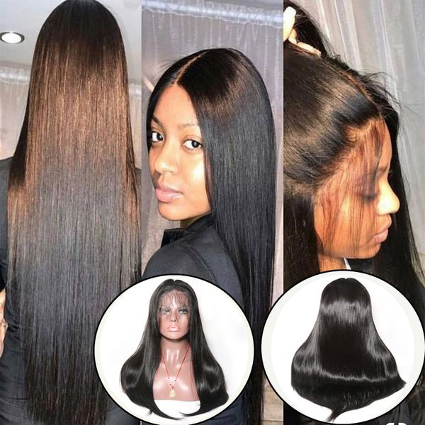 Bd Hair 150 Density 13 By 6 Frontal Wigs Straight Virgin Human